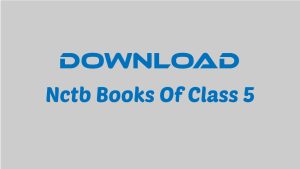 Nctb Books Of Class 5