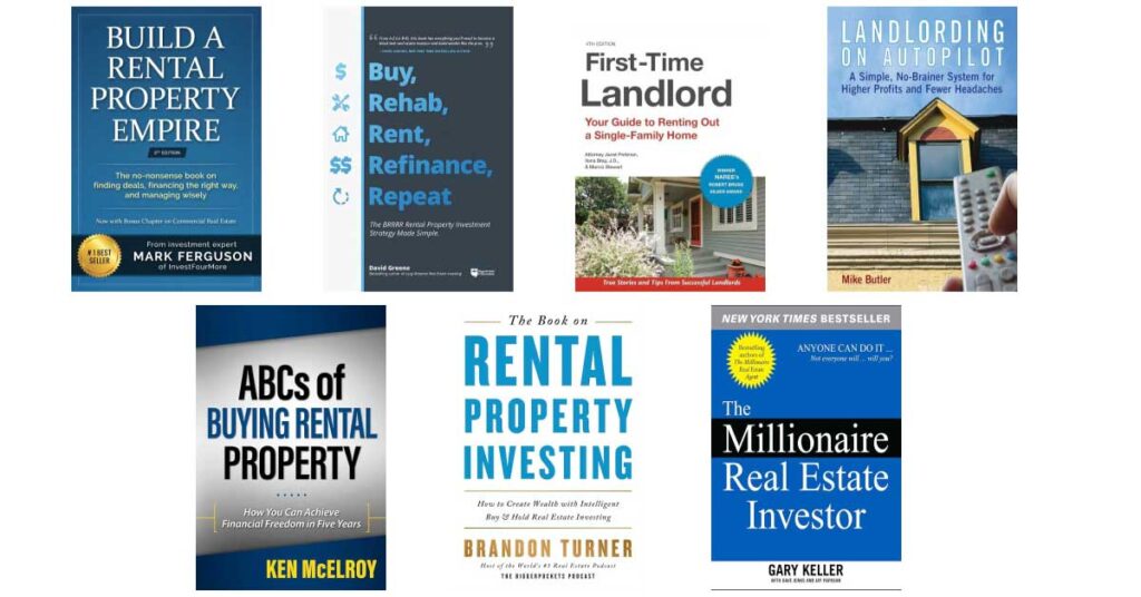 Best rental property investing books guide 2025 with cover images